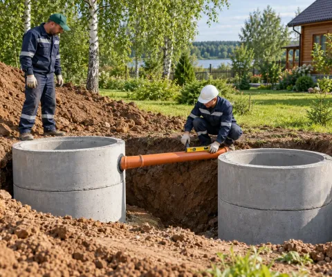 Септик из колец